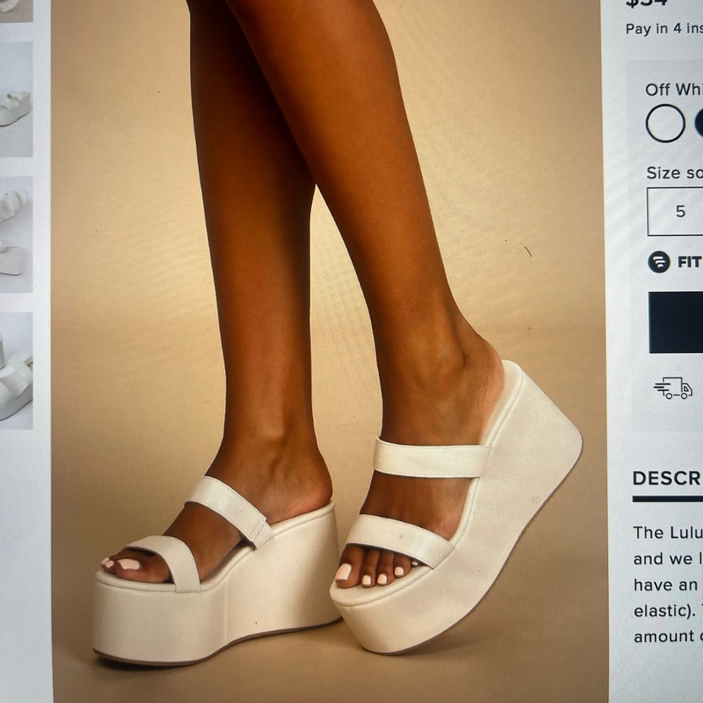 White Platform Sandals